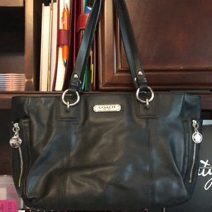 Coach classic black leather